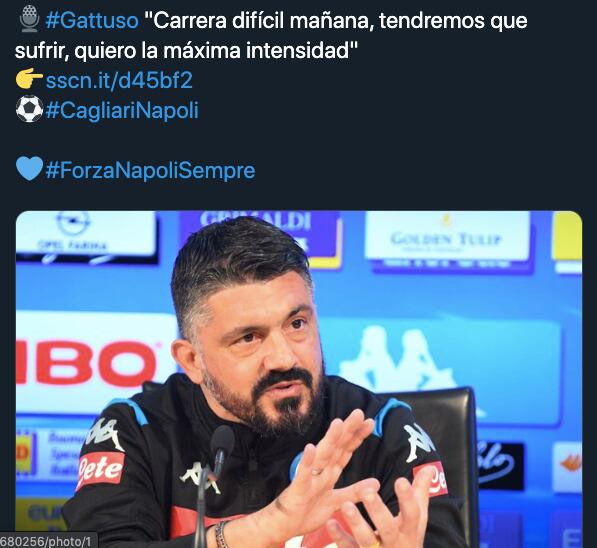 Gattuso en conferencia de prensa