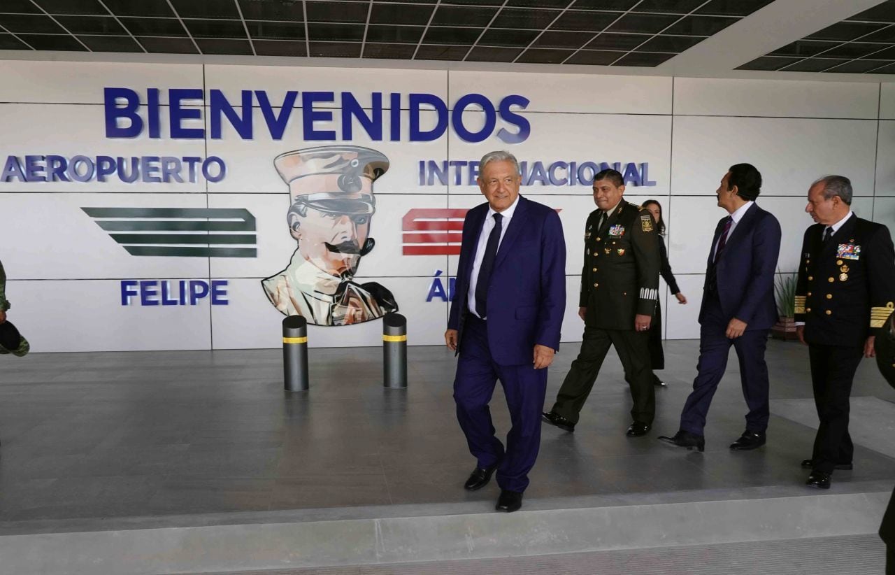 AMLO en el Aeropuerto Internacional Felipe Ángeles (AIFA)