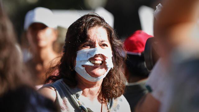 Mujer protesta
