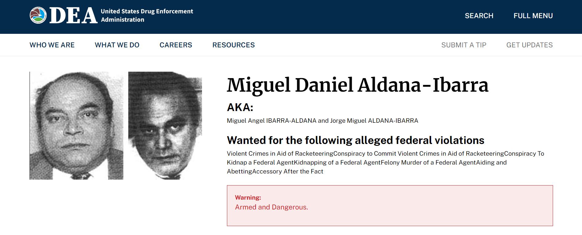 Miguel Aldana, exdirector de Interpol y buscado por la DEA