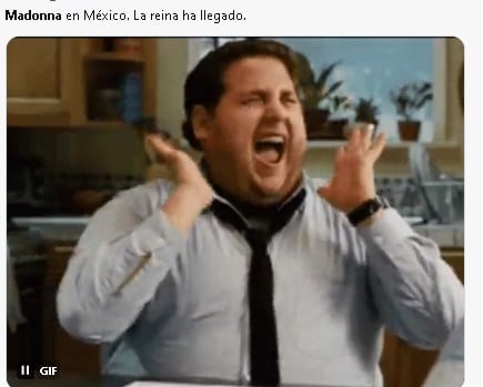 Fans con sus memes emocionados porque Madonna ya está en CDMX.