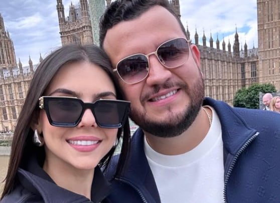 Edén Muñoz y su esposa Paloma Llanes