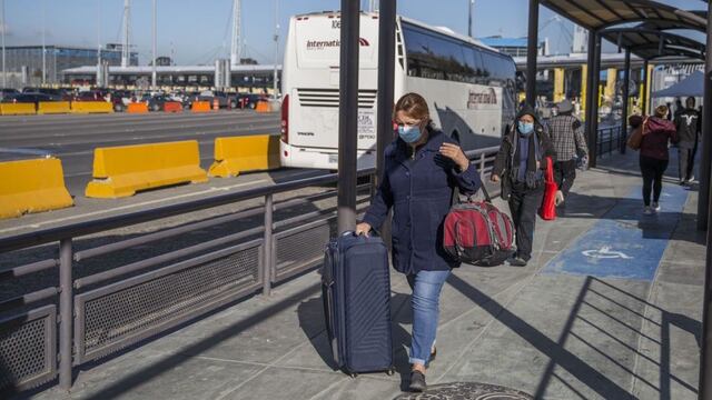 Garita fronteriza en Tijuana