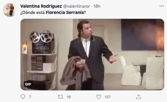 Meme sobre Florencia Serranía