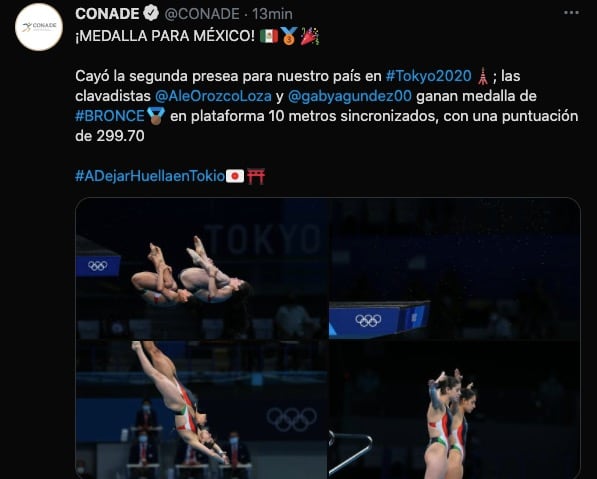 Alejandra Orozco y Gabriela Agúndez ganaron medalla de bronce en Tokio 2021