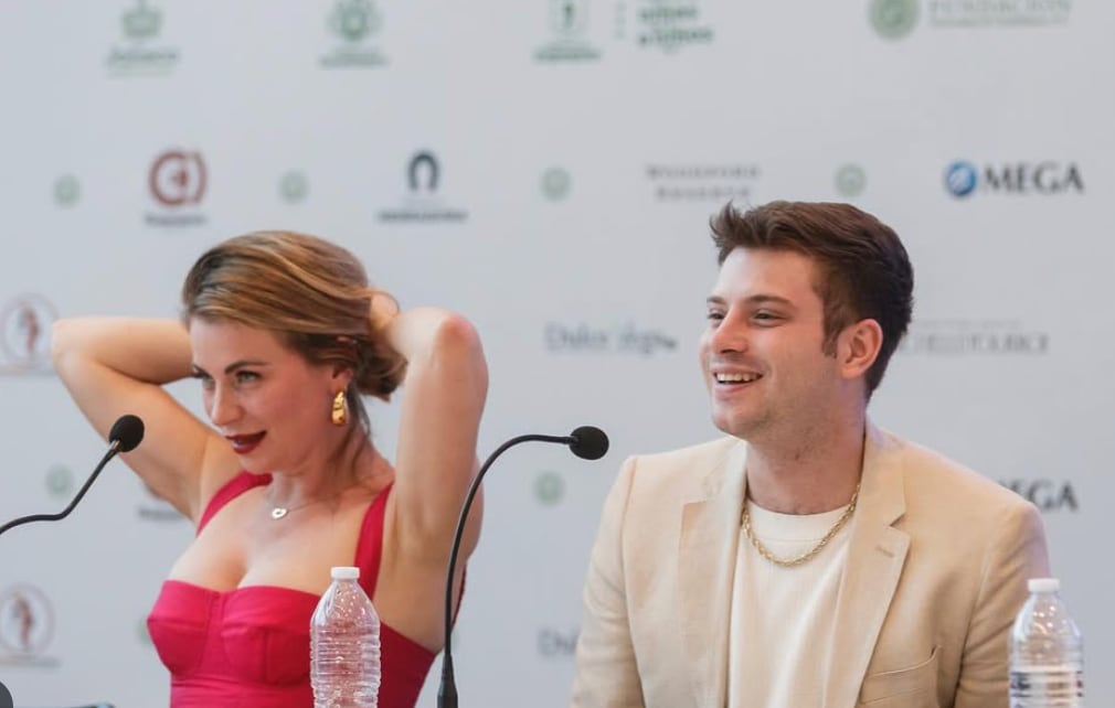 Ludwika Paleta y su hijo, Nicolás Haza