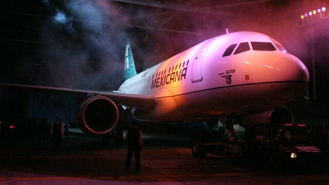 Avión de la aerolínea Mexicana de Aviación