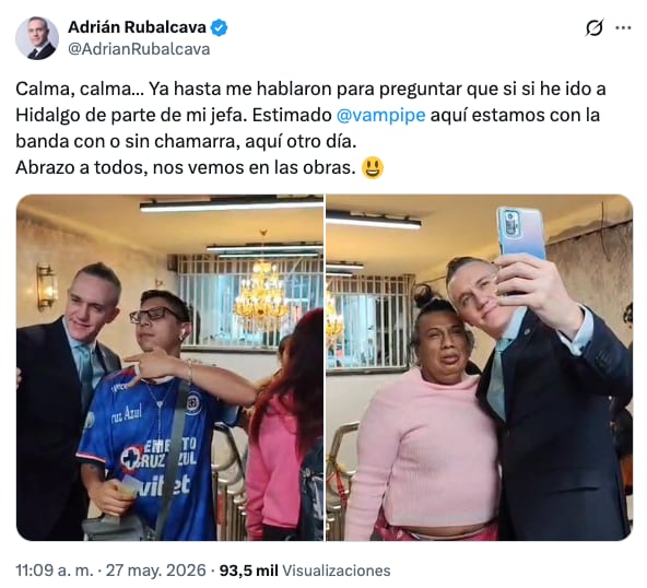 Adrián Rubalcava responde a polémica por foto con IA en Metro CDMX