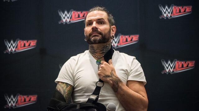 Jeff Hardy durante la conferencia de prensa.