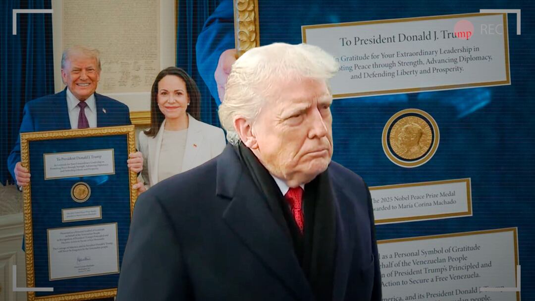 Trump afirma que María Corina Machado le ofreció el Nobel de la Paz
