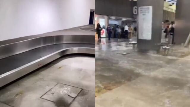 Inundación en el AICM