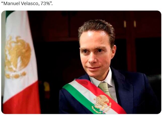 Manuel Velasco y su 73% falso en encuesta de Morena desató estos soñadores memes