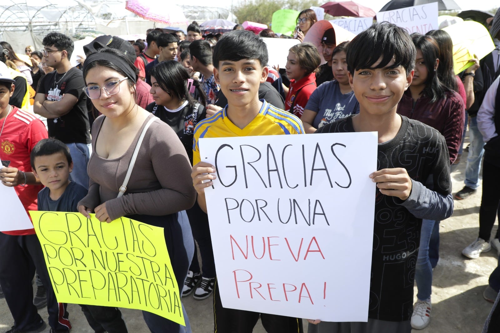 Claudia Sheinbaum y Andrés Mijes anuncian CBTIS en Escobedo