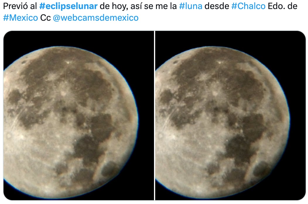 Las mejores fotos del eclipse lunar penumbral desde México