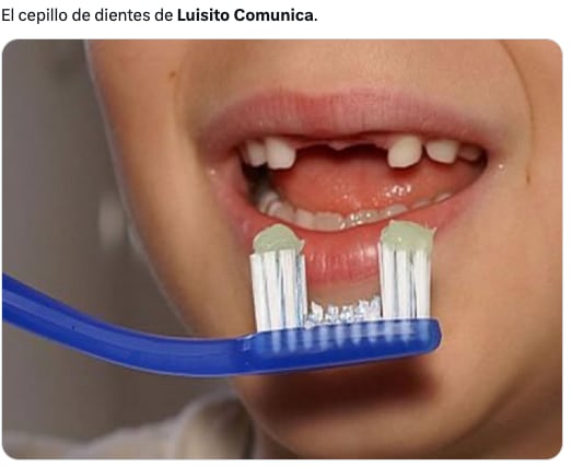 Memes de Luisito Comunica perdiendo los dientes.