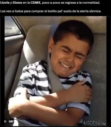Memes sismo y lluvia en CDMX