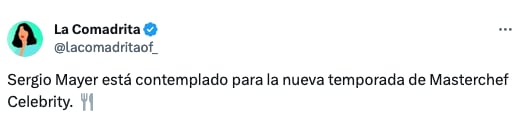 Sergio Mayer podría entrar a MasterChef Celebrity 2024 México.