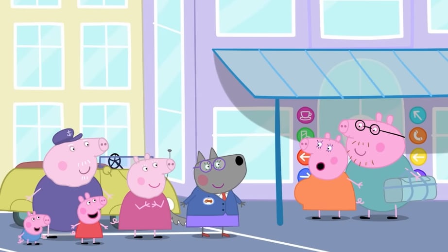 Peppa Pig y el nuevo auto