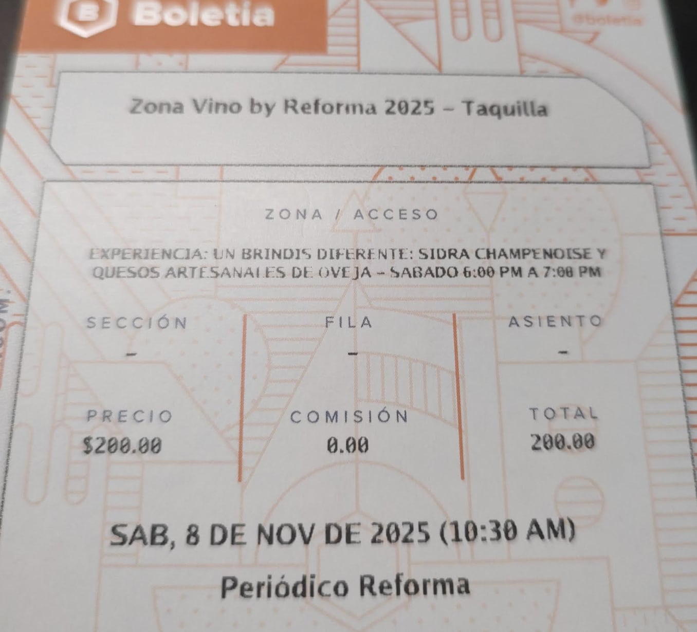 Evento llamado “Zona Vino”.