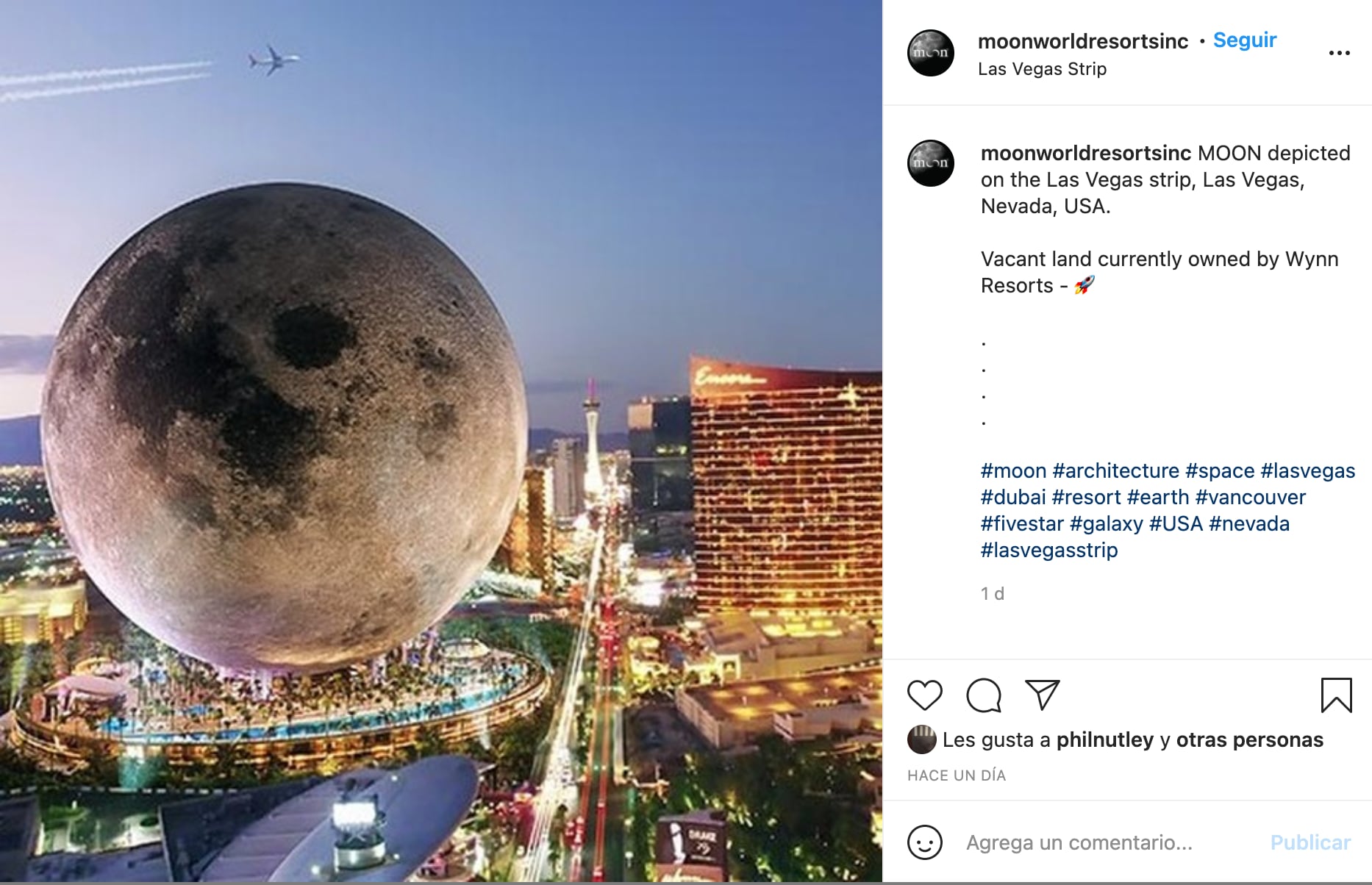 Hotel con forma de la Luna