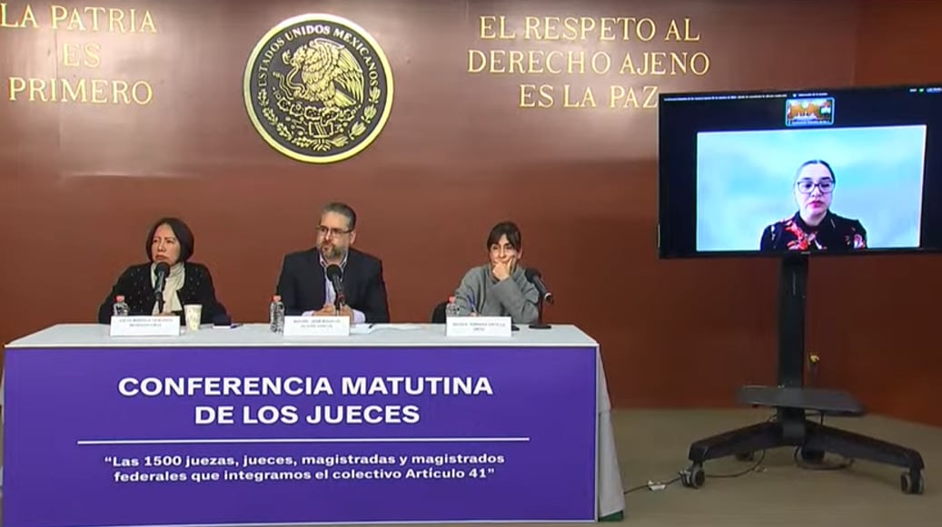 Conferencia mañanera de jueces 28 de octubre