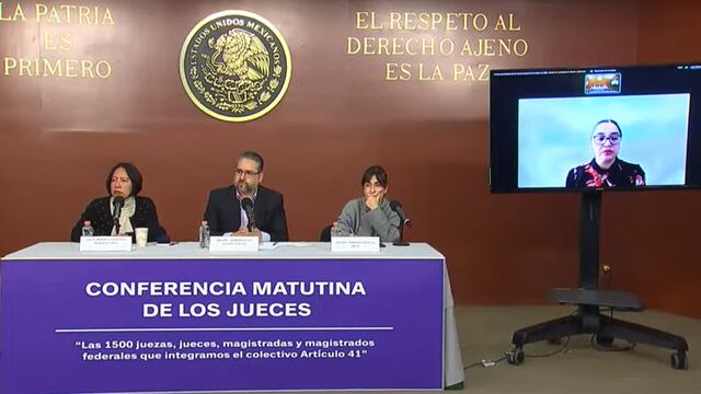 Conferencia mañanera de jueces 28 de octubre
