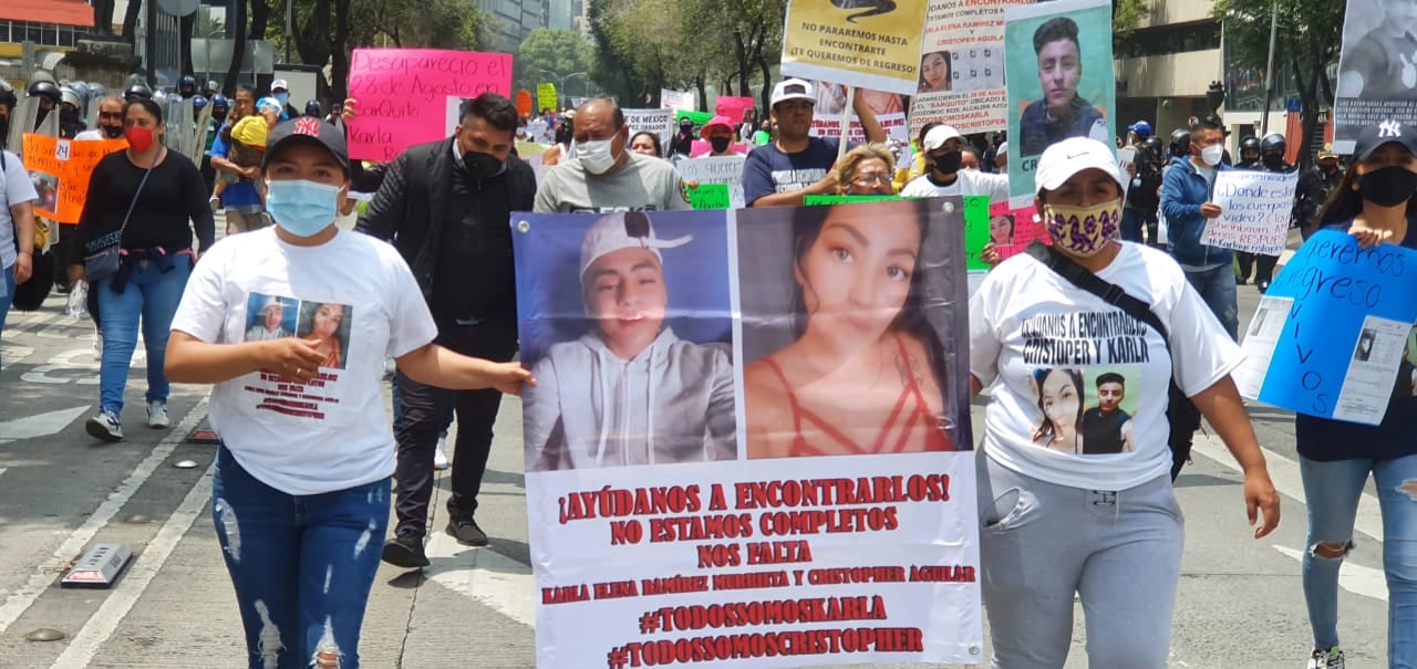 Marcha por Pamela y Christopher