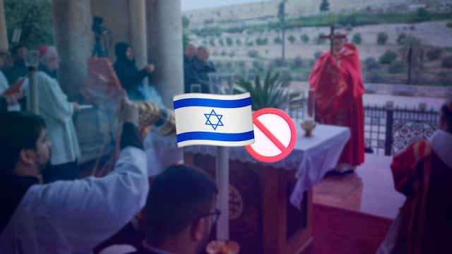 Israel justificó el impedimento a sacerdotes cristianos para realizar la misa del Domingo de Ramos en el Santo Sepulcro