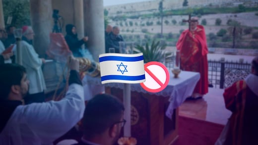 Israel impide misa del Domingo de Ramos en el Santo Sepulcro