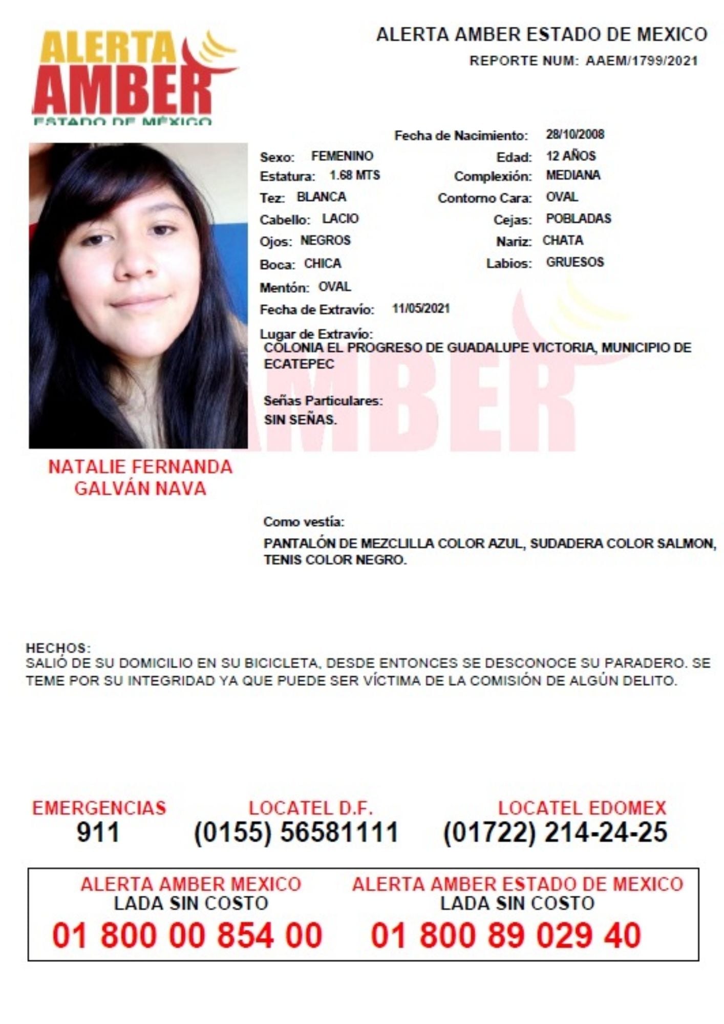 Ficha de búsqueda de Natalie
