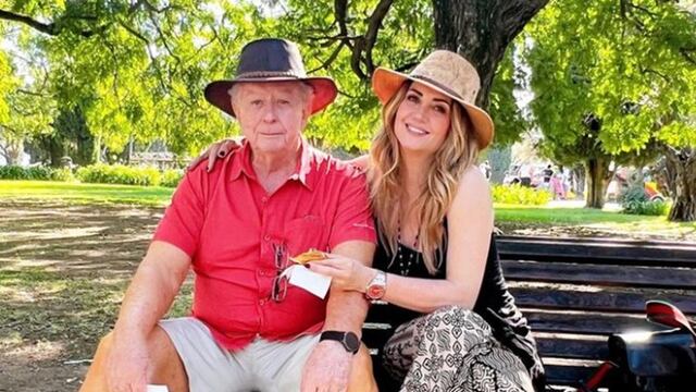 Andrea Legarreta y su papá Juan Legarreta