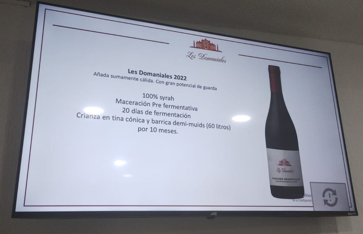 Vino de nombre “Les Domaniales”, vino francés