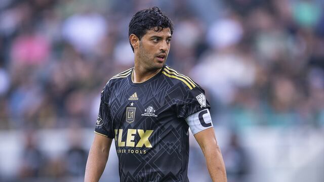 Carlos Vela, en un partido de la Copa de Campeones de la Concacaf con LAFC.