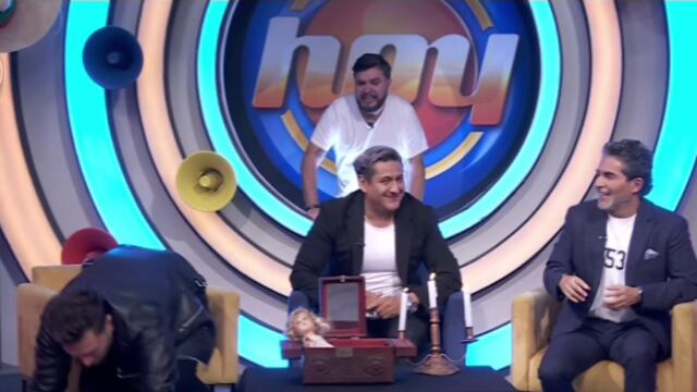 Nicola Porcella asustado en el programa Hoy