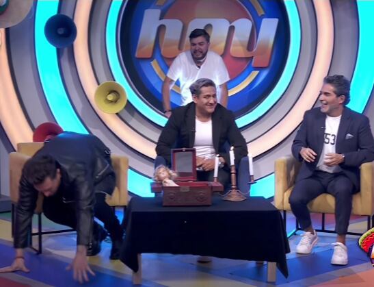 Nicola Porcella asustado en el programa Hoy