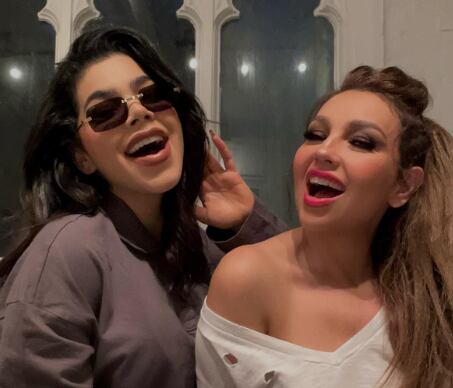 Thalía y Kenia Os estarían trabajando en una nueva canción
