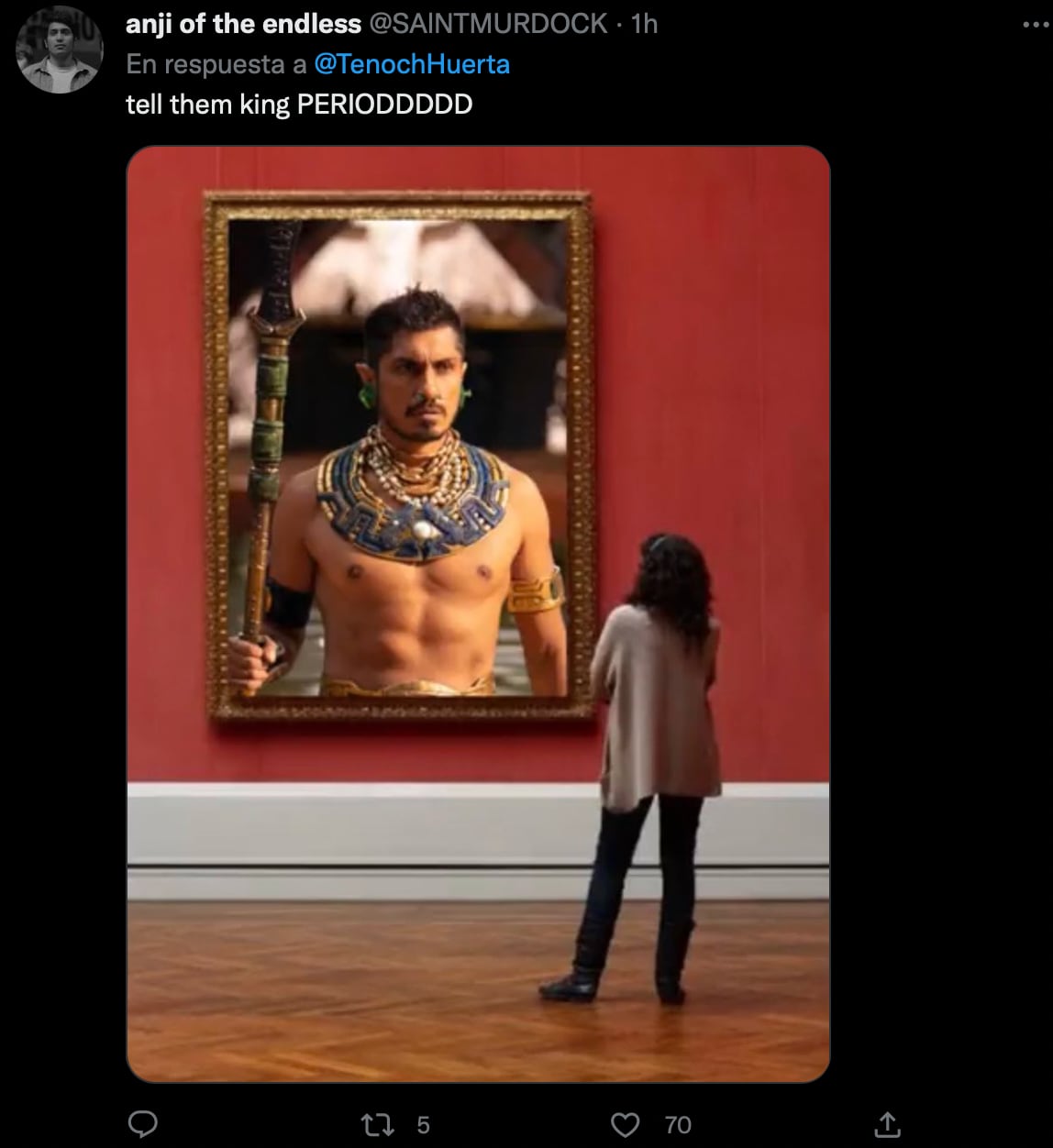 Tenoch Huerta pide que lo feliciten “nomás por guapo” y no por posible nominció a Oscar 2023