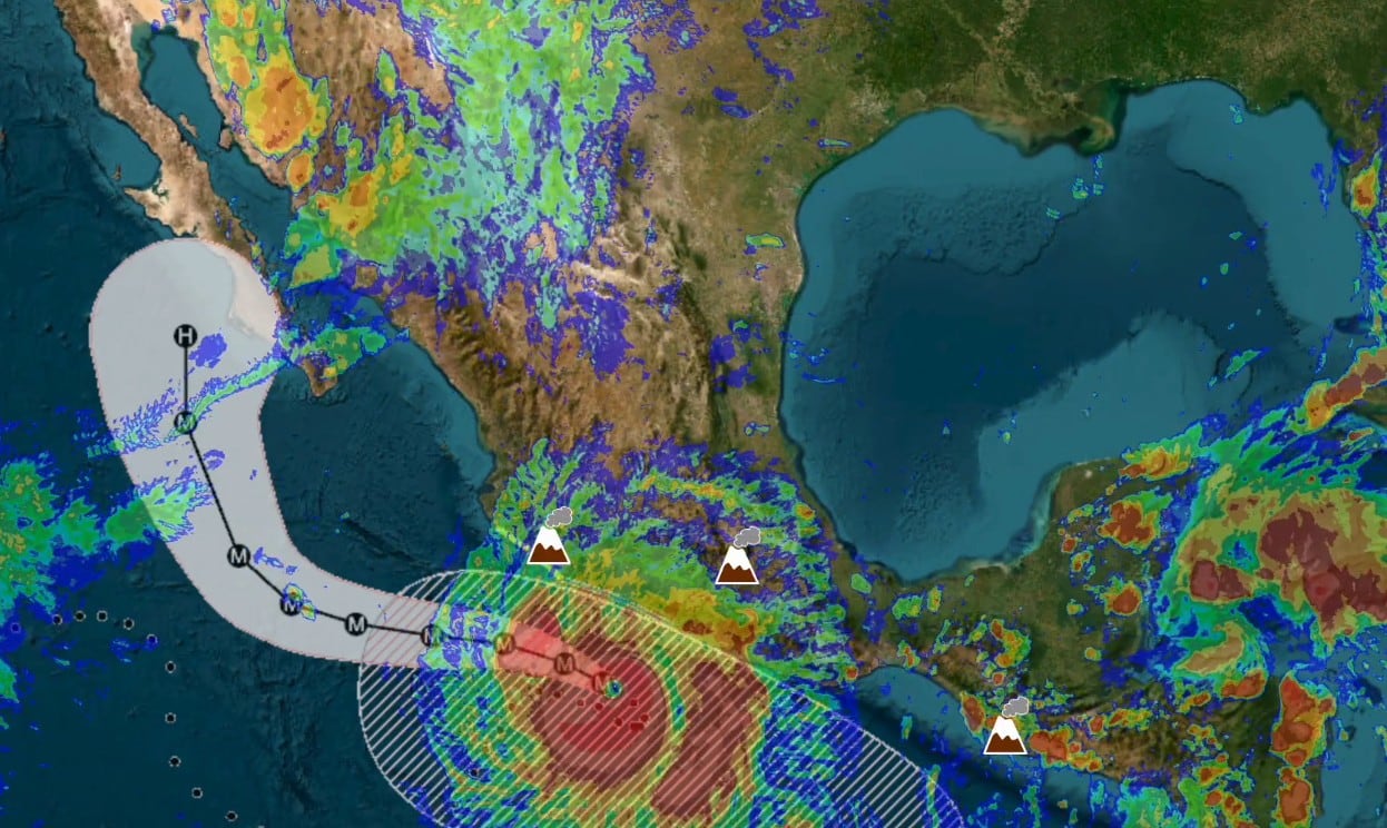 Trayectoria estimada de huracán Polo nuevamente como categoría 5