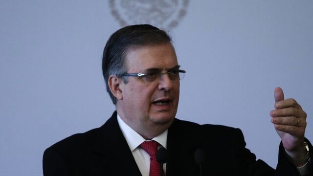 Marcelo Ebrard. Caravana migrante.