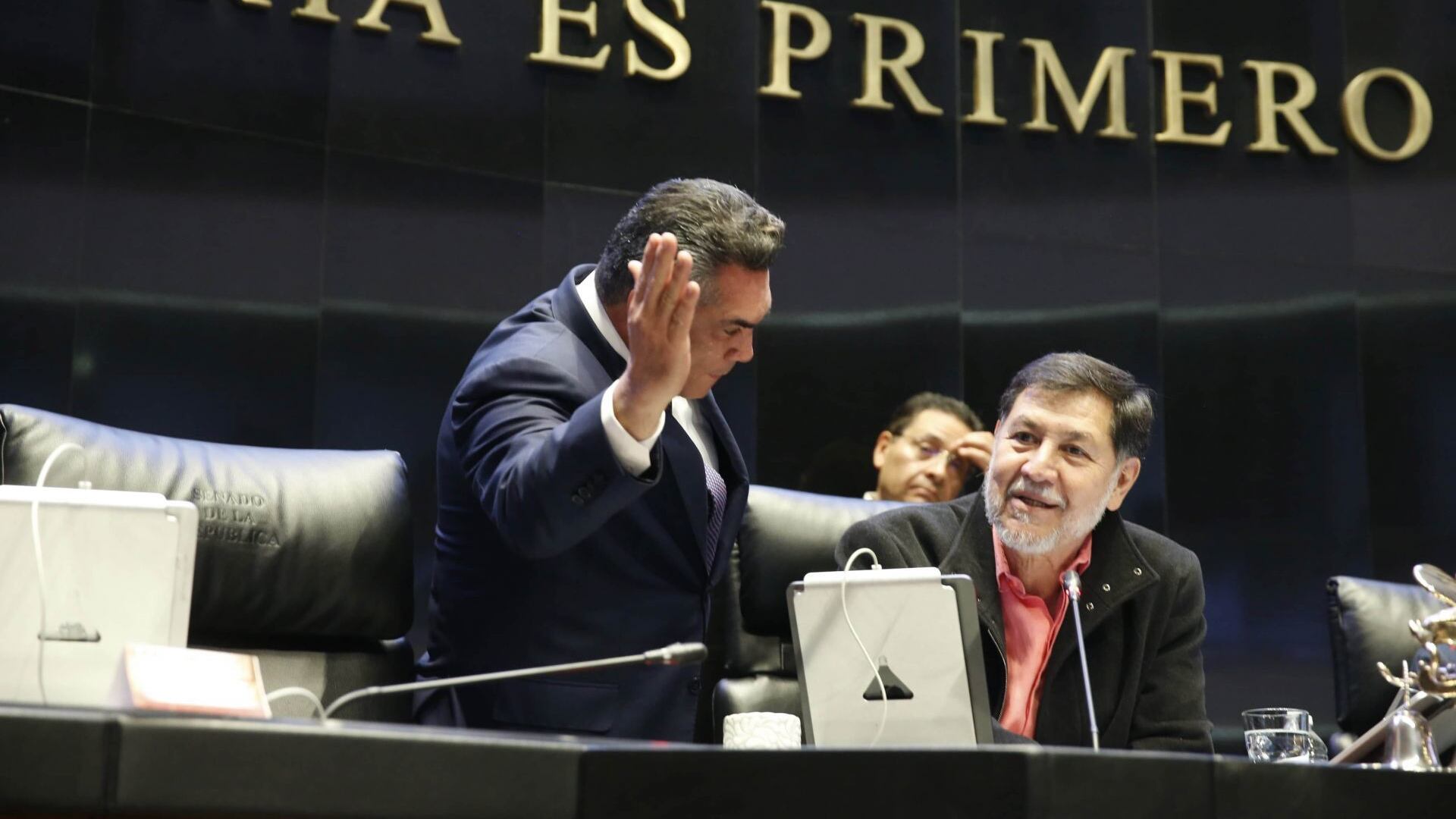 PRI recicló groserías de Alejandro Moreno para atacar postura de Gerardo Fernández Noroña sobre rancho del CJNG; ya hay respuesta del senador de Morena