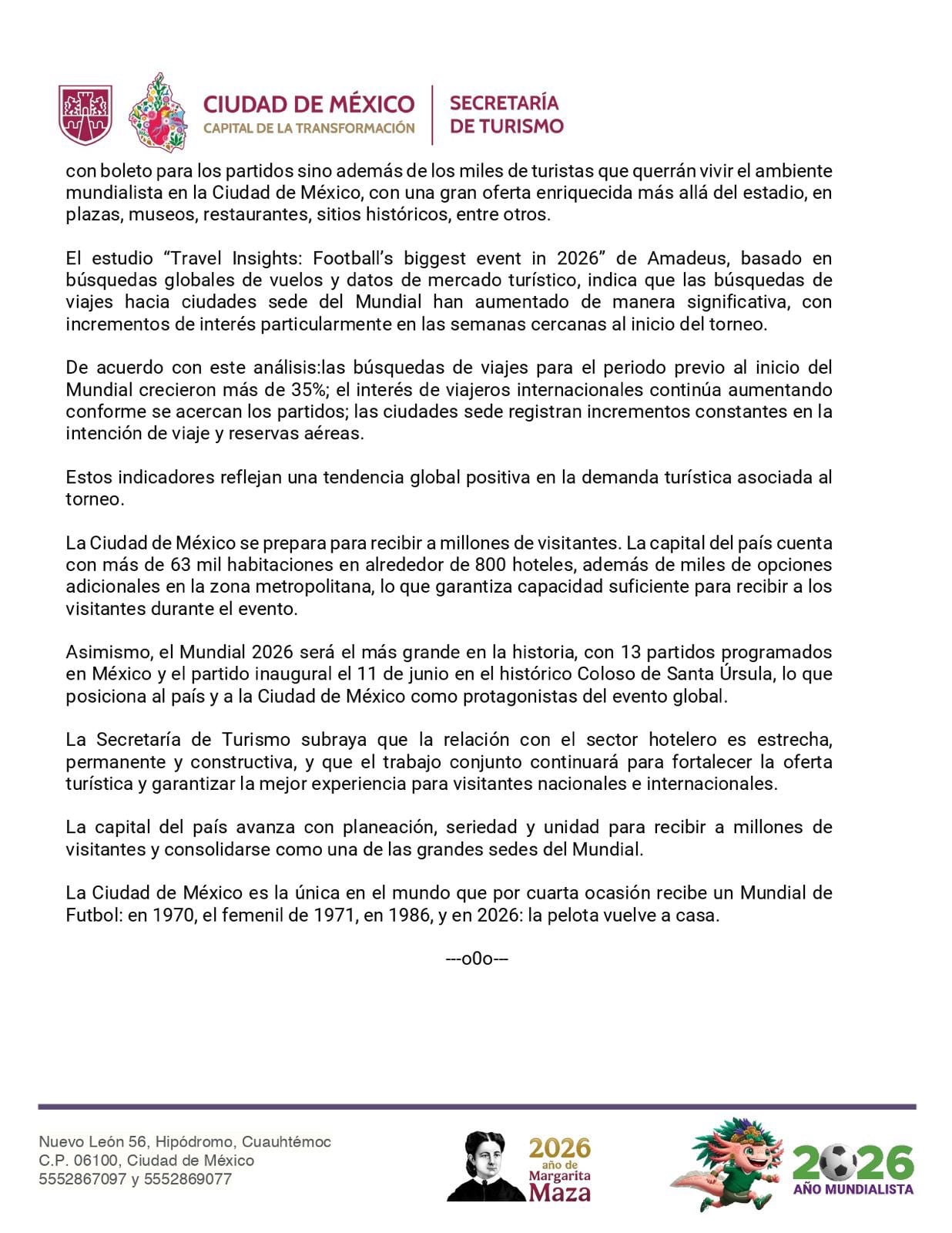 Turismo CDMX desmiente cancelaciones de hoteles