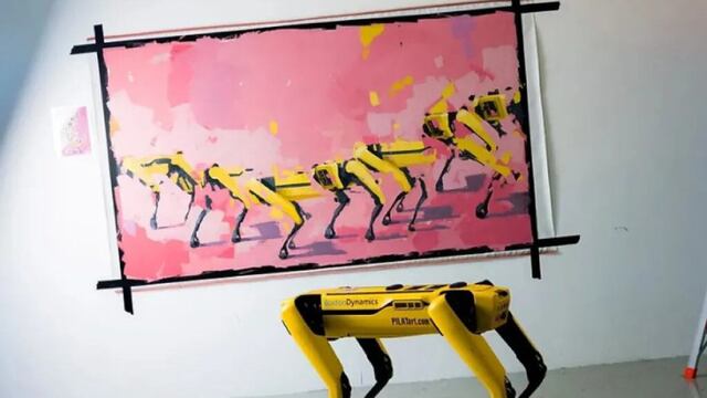Perros Robots exhiben sus obras de arte en galería de Australia