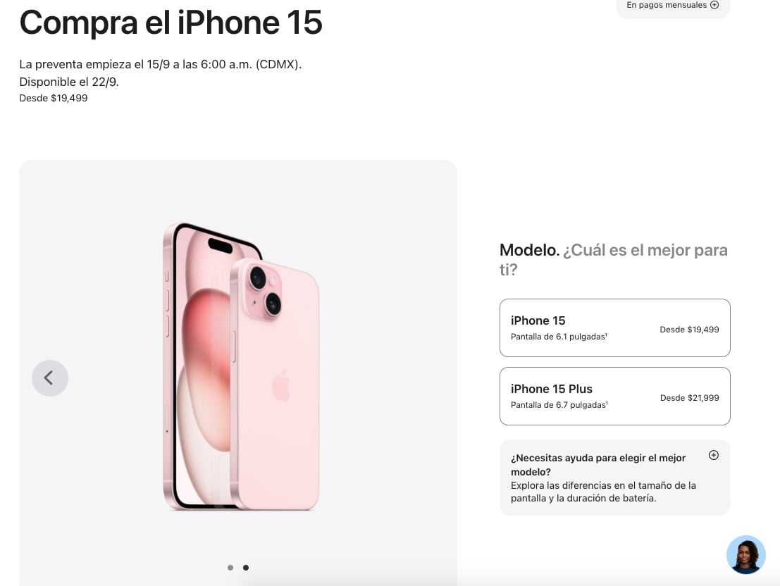 Estos son los precios del iPhone 15 en México