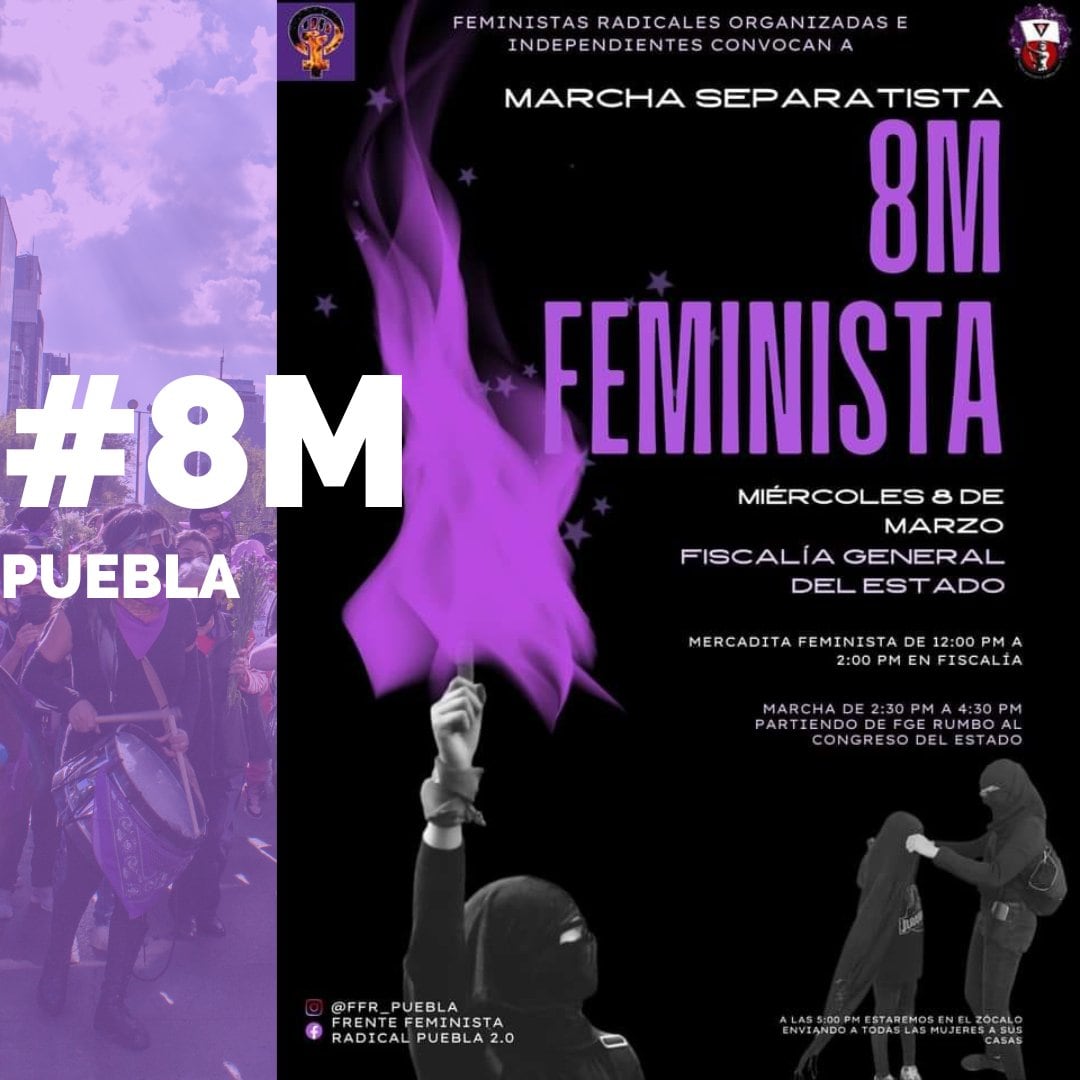 Marcha 8M en Puebla