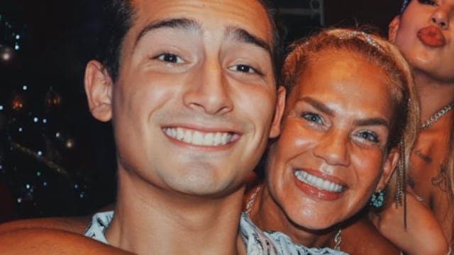 Niurka y su hijo Emilio Osorio