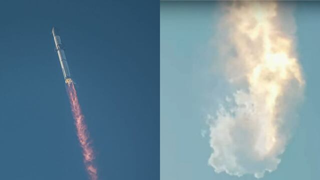 Explosión de la nave Starship de Space X