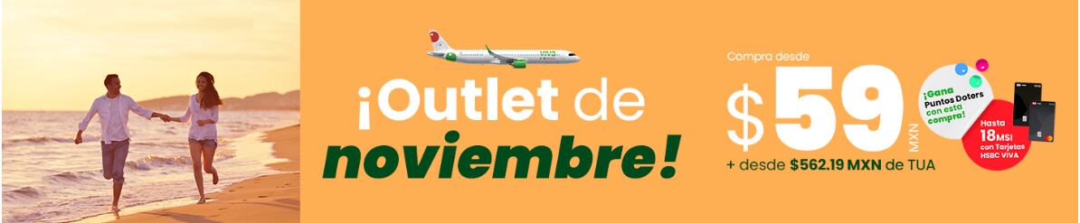 Outlet noviembre de Viva Aerobus