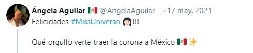 Ángela Aguilar mensaje a Andrea Meza