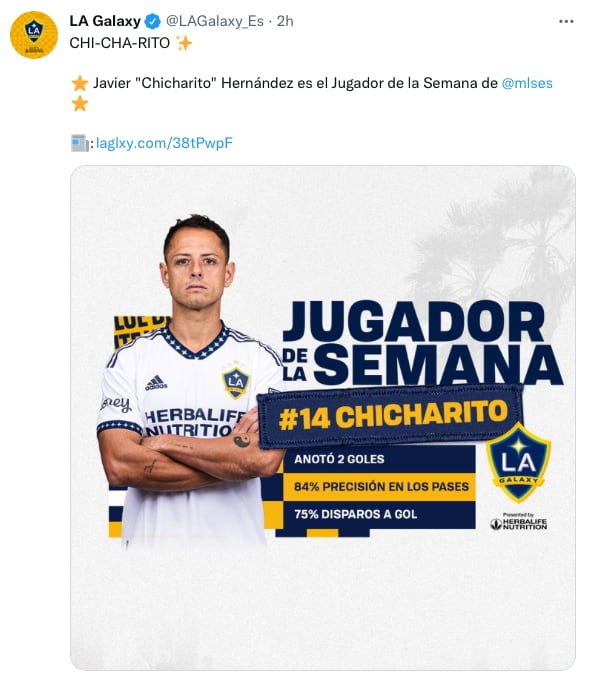 Chicharito Jugador de la Semana