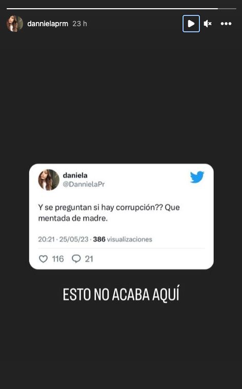 Daniela Parra seguirá apoyando a su papá